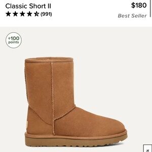 CLASSIC SHORT II UGG BOOTS- SIZE 9 (WOMENS)